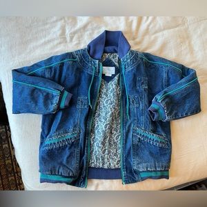 80s Amazing Bomber Jean Jacket Vintage